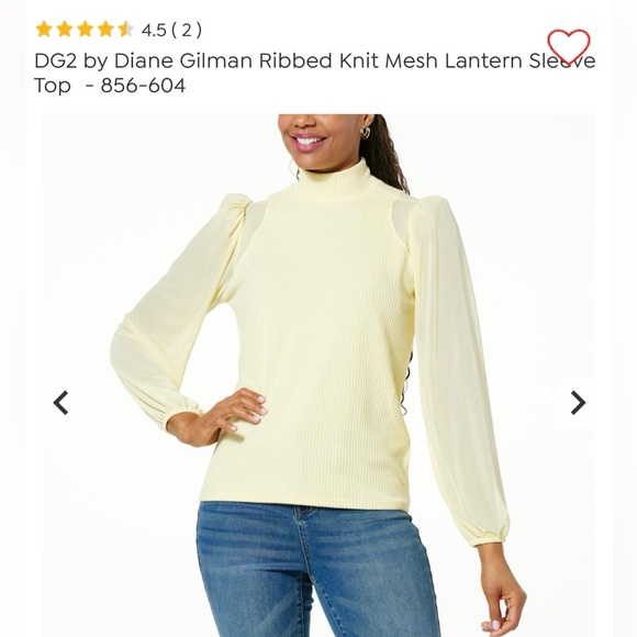 DG2 ribbed mesh long sleeve top. XS. Never worn, excellent condition. - Picture 1 of 4